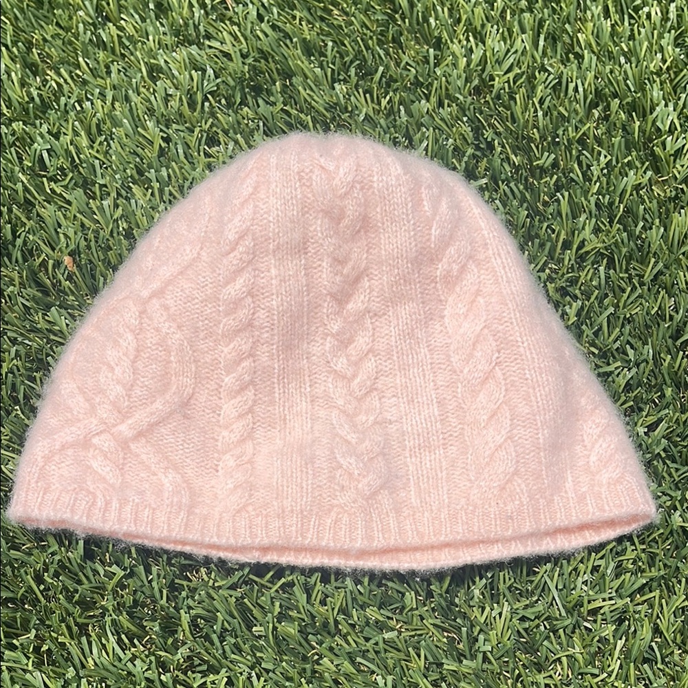 Caroline Grace Cashmere Pink Hat/Beanie